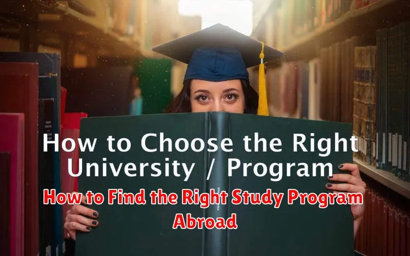 How to Find the Right Study Program Abroad