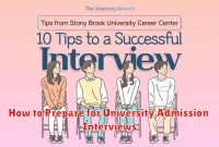 How to Prepare for University Admission Interviews